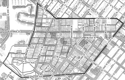proposed Union Hill Old and Historic District map