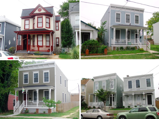 Early 2000s renovations or new houses in Fairmount