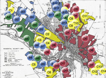 "Residential Security Map" (Redlining Richmond / 1937)