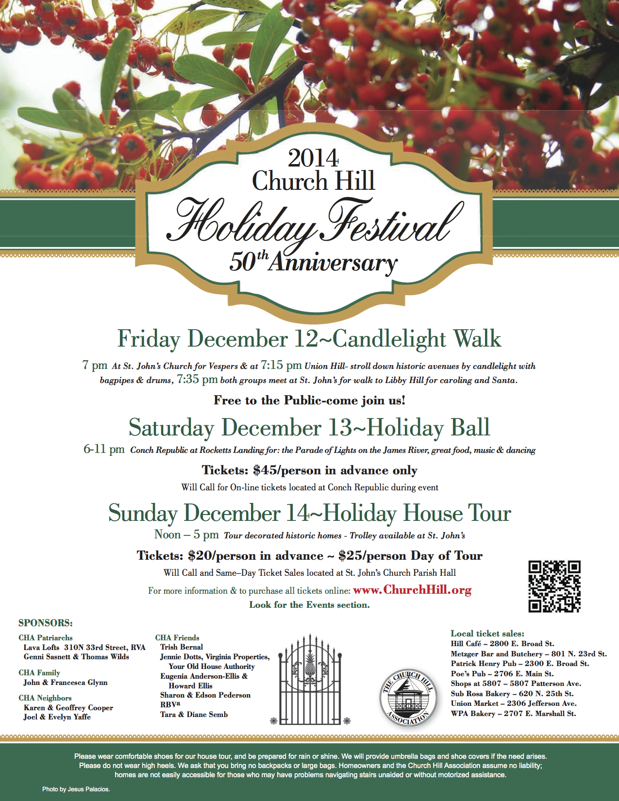 The Church Hill 50th Anniversary Holiday House Tour and Festival