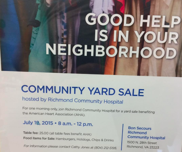 community yard sale va